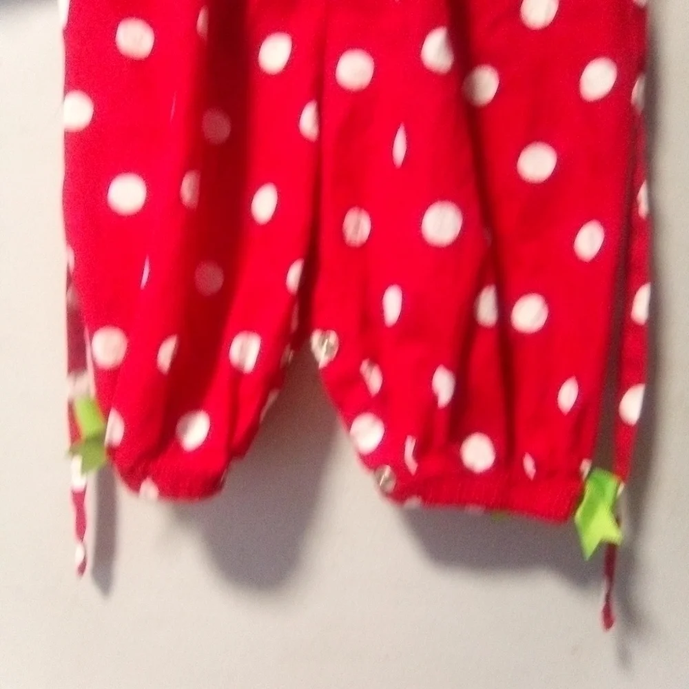 RARE addition brand girls holiday one piece festive outfit. Size 9 months.